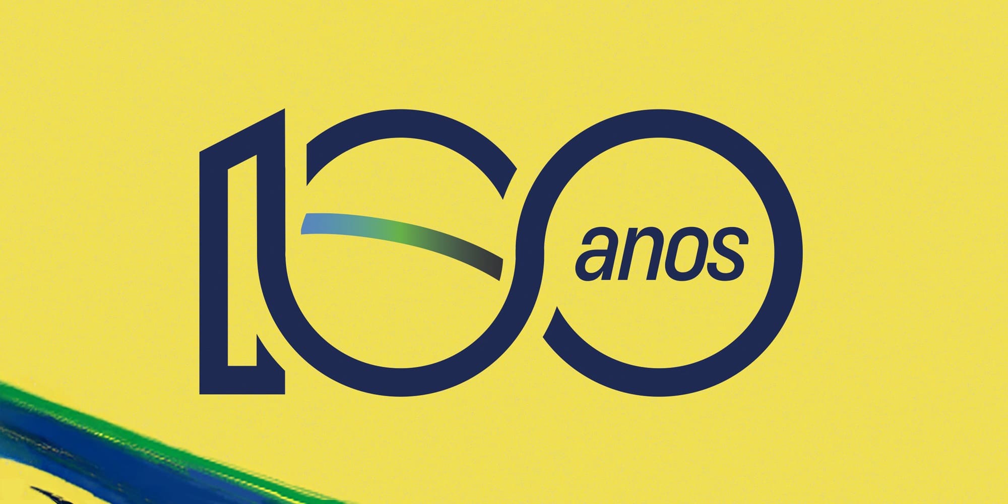 Imagem comemorativa dos 100 anos da Chevrolet no Brasil